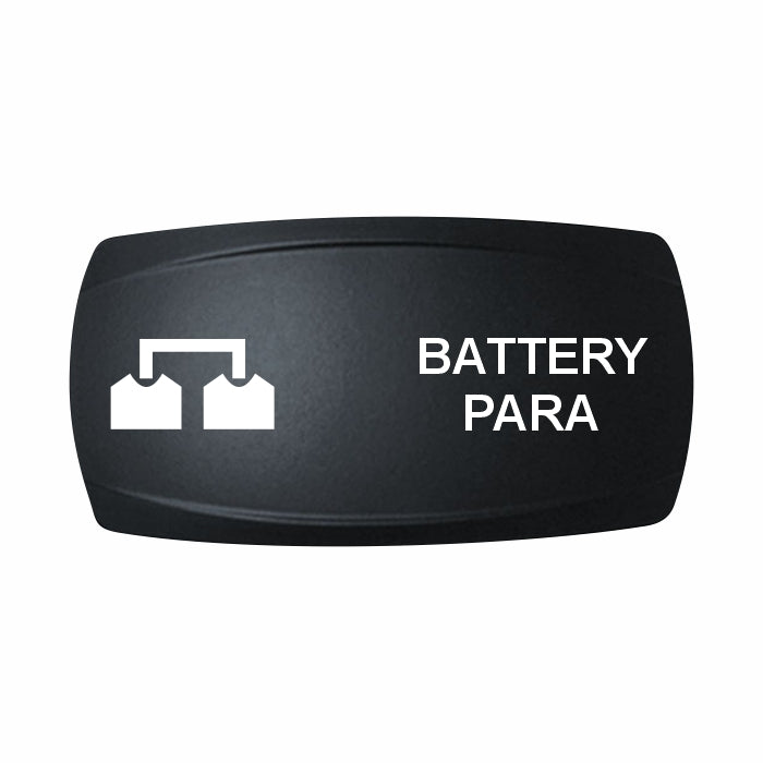 Technoexpress Shop BATTERY PARA rocker switch label with parallel battery icon