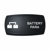 Technoexpress Shop BATTERY PARA rocker switch label with parallel battery icon