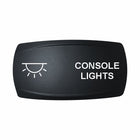 Technoexpress console lights rocker switch with white lamp icon and CONSOLE LIGHTS label