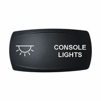 Technoexpress console lights rocker switch with white lamp icon and CONSOLE LIGHTS label