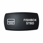 FISHBOX STBD rocker switch actuator with water/bubble icon by Technoexpress