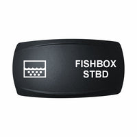 FISHBOX STBD rocker switch actuator with water/bubble icon by Technoexpress