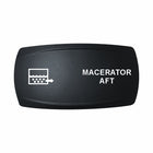 Technoexpress Shop MACERATOR AFT rocker switch cap, black with white macerator icon and label