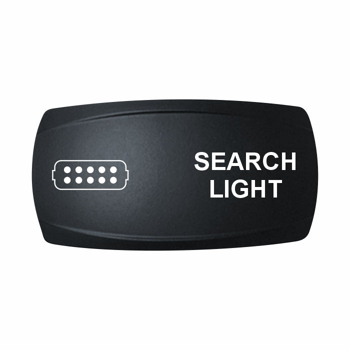 Technoexpress Shop black rocker switch cover labeled SEARCH LIGHT with LED icon