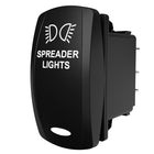 Carling Technologies rocker switch labeled SPREADER LIGHTS with light icon and oval indicator