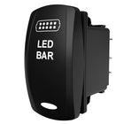 Carling Technologies rocker switch labeled LED BAR with LED indicator and small light-bar icon