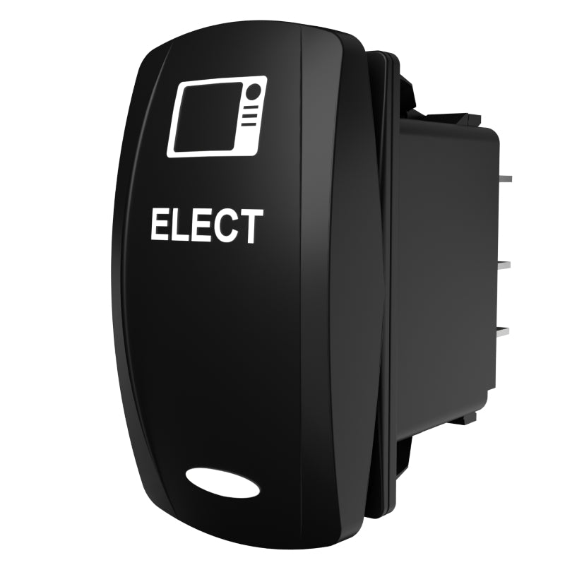 Carling Technologies rocker switch labeled ELECT with small electronics display icon