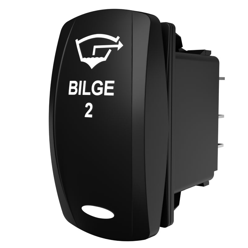 Carling Technologies BILGE 2 rocker switch actuator with bilge pump icon and indicator