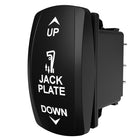 Carling Technologies jack plate rocker switch labeled UP, JACK PLATE, DOWN