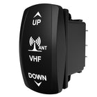 Carling Technologies UP/DOWN rocker switch for VHF antenna labeled ANT and VHF