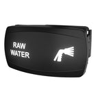 Carling Technologies illuminated RAW WATER rocker switch with spray-nozzle icon