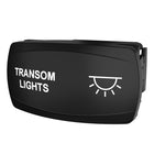 Carling Technologies rocker switch labeled TRANSOM LIGHTS with light icon