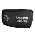 Carling Technologies black rocker switch labeled ANCHOR LIGHTS with anchor light icon