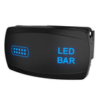 Carling Technologies LED bar switch cover, angled front view showing illuminated connector icon and "LED BAR" label