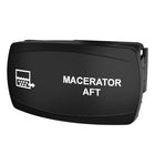 Carling Technologies MACERATOR AFT rocker switch with macerator ejector icon