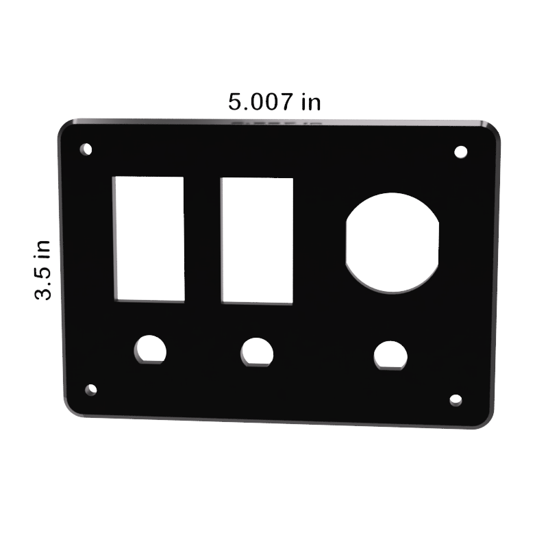 Contura Switch w/ Breakers & USB Blank Panel