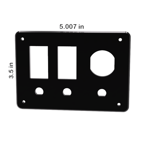 Contura Switch w/ Breakers & USB Blank Panel