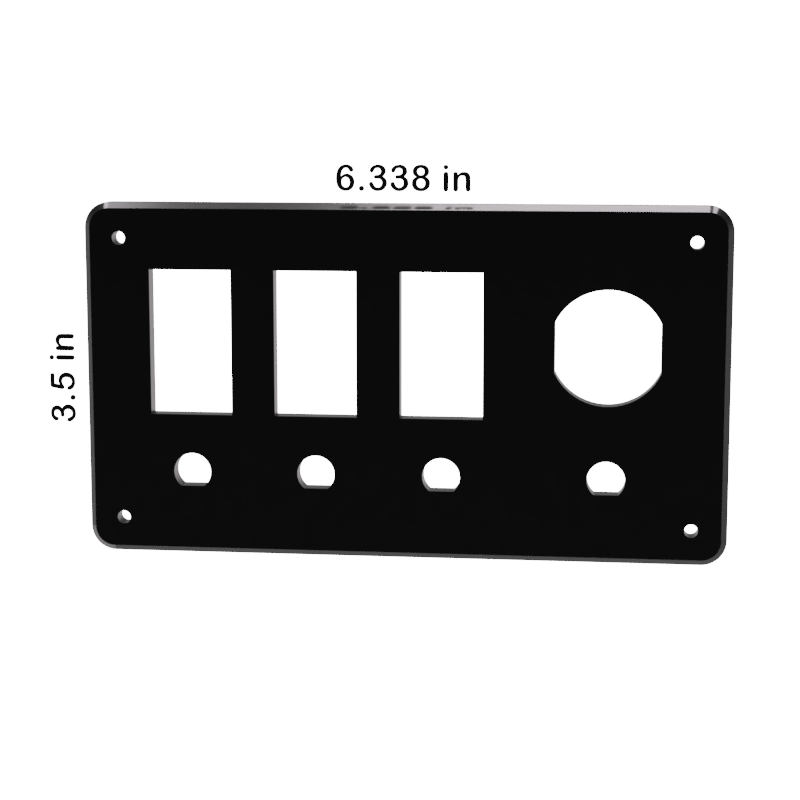Contura Switch w/ Breakers & USB Blank Panel