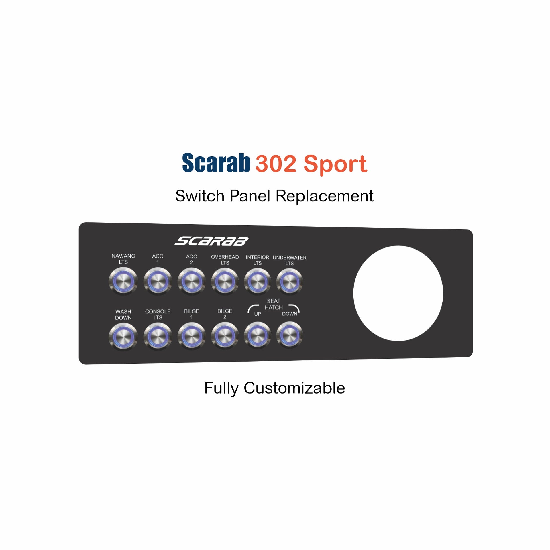 SCARAB 302 Sport Switch Panel