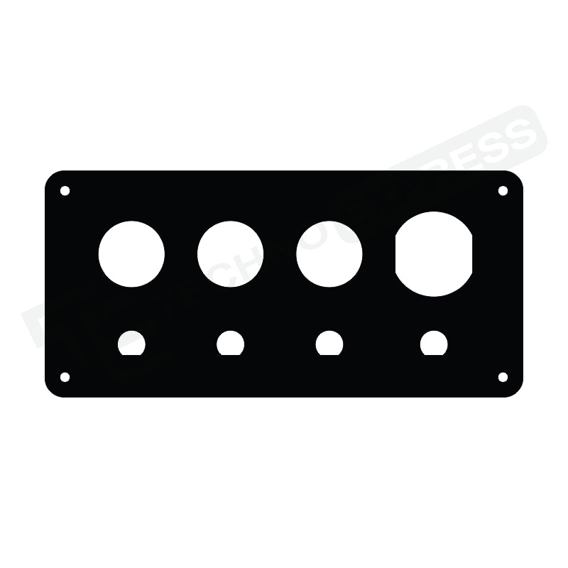 Push Button Switch 22mm w/ Breaker Blank Panel & USB Blank Panel