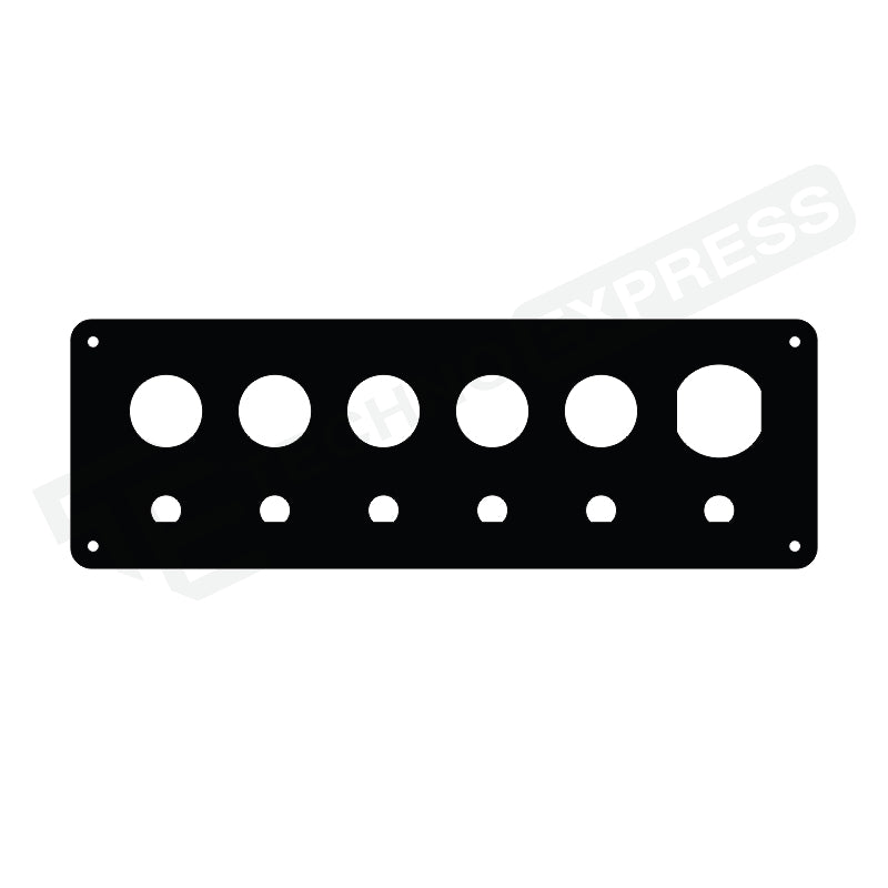 Push Button Switch 22mm w/ Breaker Blank Panel & USB Blank Panel