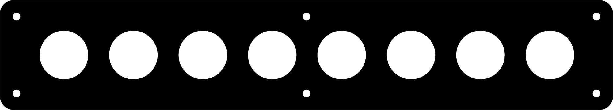 Contura V 8-switch blank switch panel