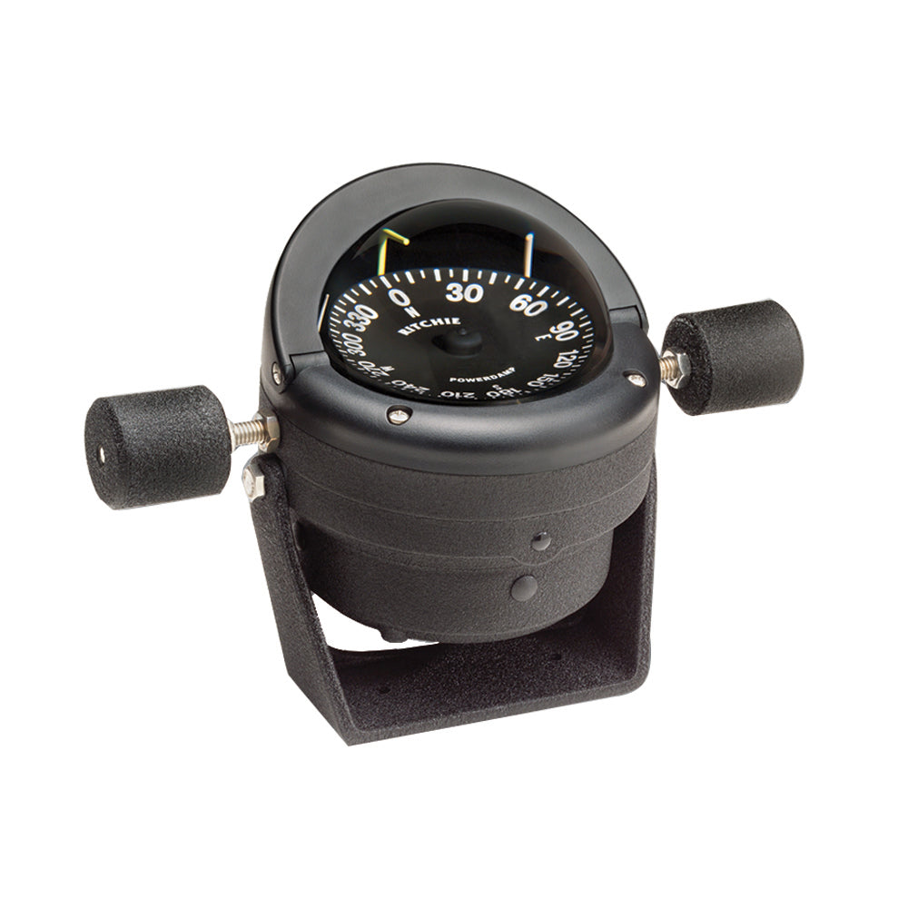 Ritchie HB845 Helmsman Steel Boat Compass  Bracket Mount  Black HB845