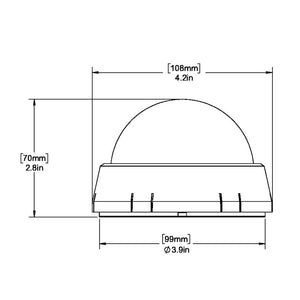 Ritchie XP98W XPort Tactician Compass  Surface Mount  White XP98W
