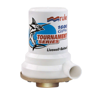 Rule Tournament Series Bronze Base 1600 GPH Livewell Pump 209B