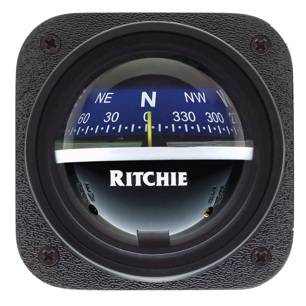 Ritchie V537B Explorer Compass  Bulkhead Mount  Blue Dial V537B