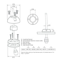Scanstrut DS16P Vertical Cable Seal DS16P