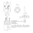 Scanstrut DS30S Vertical Cable Seal  Stainless Steel DS30S