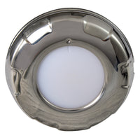 Lumitec Aurora  LED Dome Light  Polished SS Finish  2Color WhiteBlue Dimming 101138