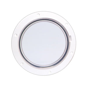 Beckson 6 Clear Center PryOut Deck Plate  White DP61WC
