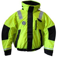 First Watch AB1100 Flotation Bomber Jacket  HiVis YellowBlack  Large AB1100HVL