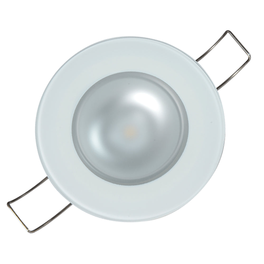 Lumitec Mirage  Flush Mount Down Light  Glass FinishNo Bezel  4Color RedBluePurple Non Dimming wWhite Dimming 113190