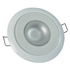 Lumitec Mirage  Flush Mount Down Light  Glass FinishWhite Bezel  White NonDimming 113123