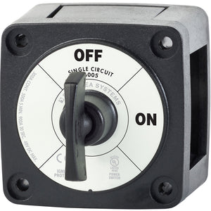 Blue Sea 6005200 Battery Switch Single Circuit ONOFF  Black 6005200
