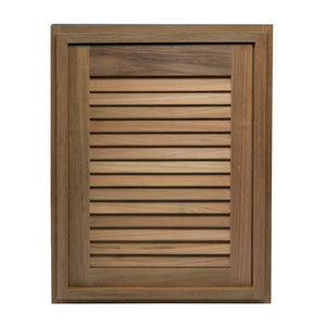Whitecap Teak Louvered Door  Frame  Right Hand  15 x 20 60724