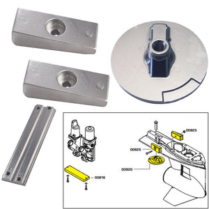 Tecnoseal Anode Kit wHardware  Mercury Verado 4  Magnesium 20814MG