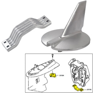 Tecnoseal Anode Kit wHardware  Yamaha 200250HP  Aluminum 21104AL