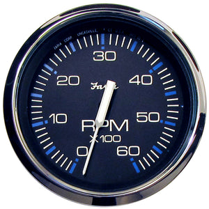 Faria Chesapeake Black 4 Tachometer  6000 RPM Gas Inboard  IO 33710