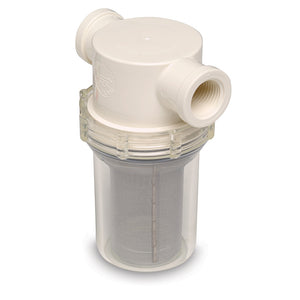 Shurflo by Pentair 34 Raw Water Strainer wBracket  Fittings  50 Mesh Screen 25322101