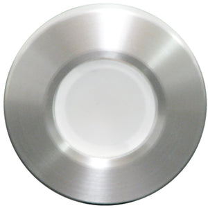 Lumitec Orbit Spectrum Flush Mount Down Light  Brushed Housing  White Dimming  RedBlue NonDimming 112507