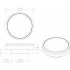 Lumitec Halo Flush Mount Down Light Spectrum RGBW  White Housing 112827