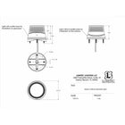 Lumitec Zephyr LED SpreaderDeck Light Brushed Black Base  White NonDimming 101326