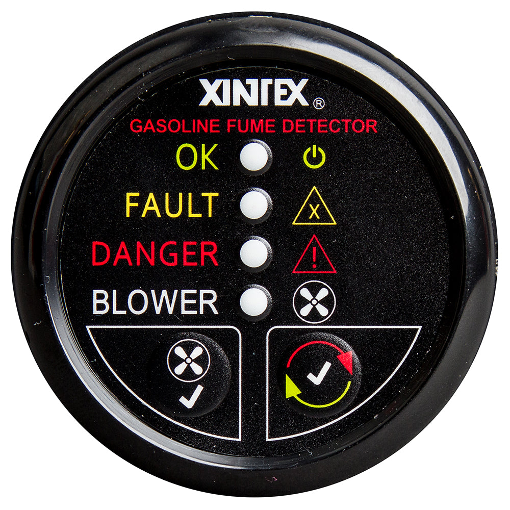 FireboyXintex Gasoline Fume Detector wBlower Control  Black Bezel  12V G1BBR
