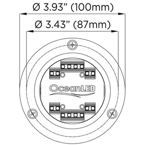OceanLED Sport S3166S Underwater LED Light  Ultra White 012102W