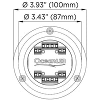 OceanLED Sport S3124s Underwater LED Light  Ultra WhiteMidnight Blue 012103BW