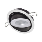 Lumitec Mirage Positionable Down Light  Spectrum RGBW Dimming  White Bezel 115127
